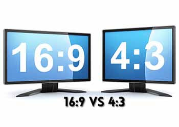 Difference between 16 9 vs 4 3 aspect ratio