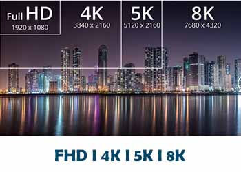 FHD I 4K I 5K I 8K