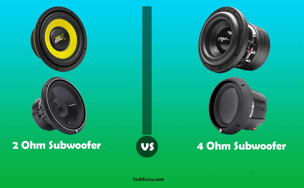 2 ohm vs 4 ohm subwoofers