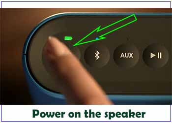 Press on the Power Button