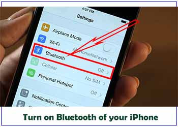 Find the Bluetooth Option