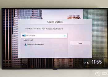 Check the audio out in the TV’s menu settings