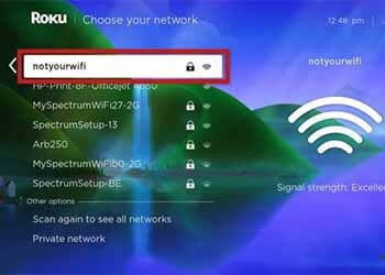 Select the desire network