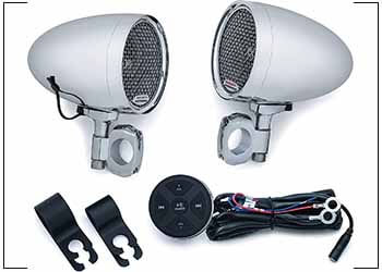 Kuryakyn 2712 MTX Road Thunder Weather Resistant Motorcycle Speakers